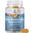 Otroci Podpora imunitete Gumies - Okusni vitamin C z cinkom in Echinacea Imune Booster Gumies za otroke - Vegan Gluten brezplačno in želatina brezplačno Žvečljivi Gummy Vitamin dodatek za otroke