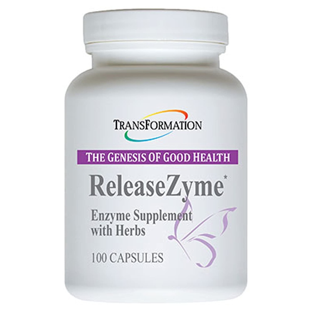 TRANSFORMACIJA GENEZA DOBRE ZDRAVSTVENE Encime releaseZyme mešanica dodatek z naravnimi zelišči, Napredna digestivna podpora Formula z Protease, Pomaga Breaking navzdol beljakovin, Rastlinske encimi, 100