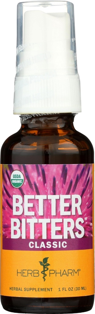 Herb Pharm boljši Bitters Certified Organic Prebavne Bitters, Classic, 1 Ounce