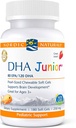 Nordic Naturals Pro DHA Junior, Jagoda - 180 Mini žvečljivi mehki geli - 250 mg Skupaj Omega-3s z EPA & DHA - Razvoj možganov in vizualno funkcijo - Non-GMO - 45 Serving