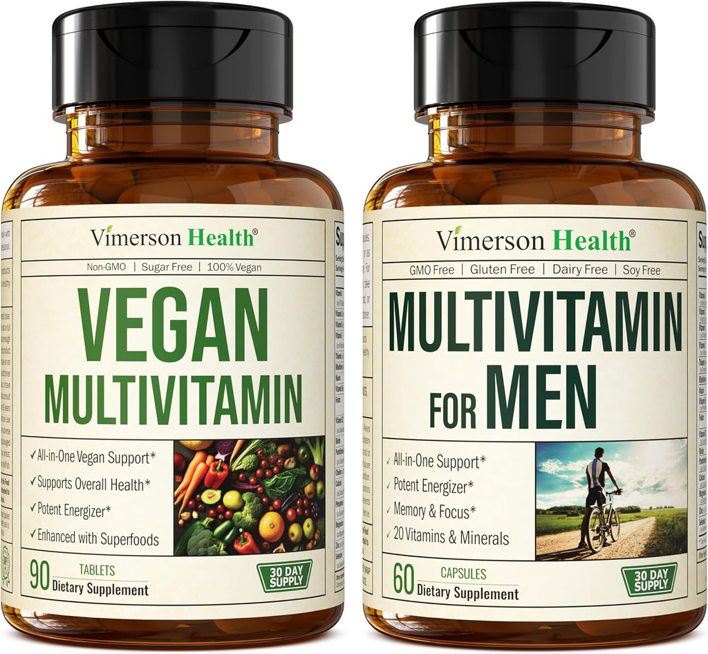 Veganski multivitamini za Vegane in vegetarijance in popolni multivitamin za moške
