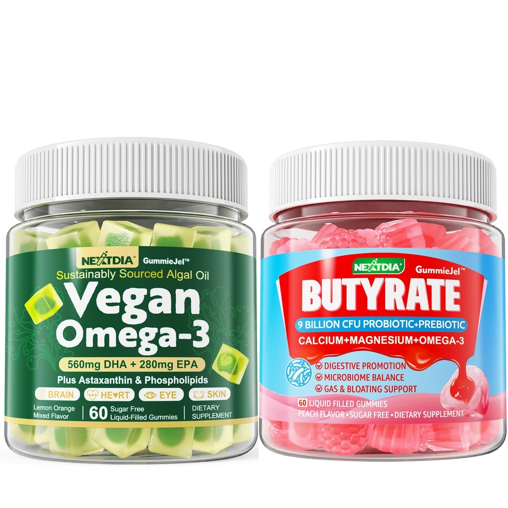 Vegan Omega 3 Gumiji + Butatni gumiji brez sladkorja