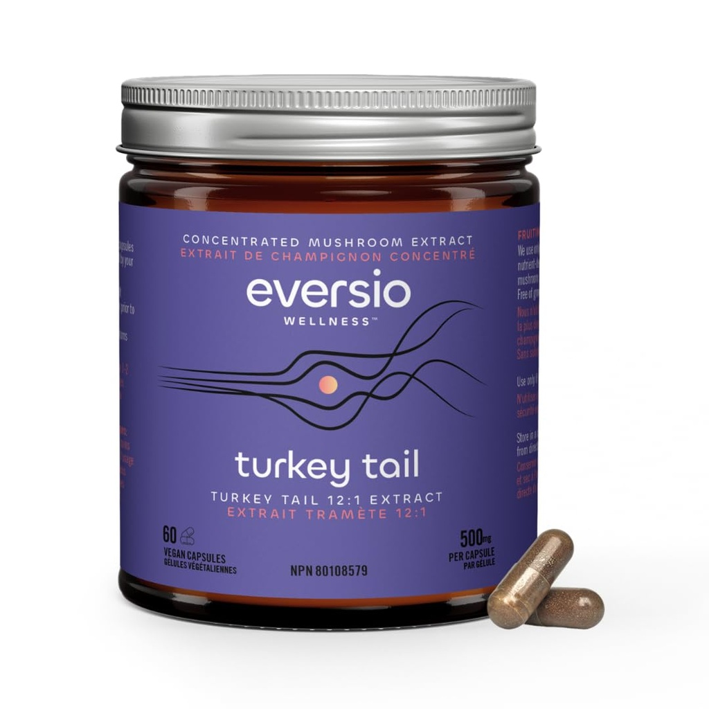 Defend Now Organic Turkey Tail Gobe dodatek - 12:1 Turčija Izvleček repa v 60 Veganske kapsule (500mg) - 45% Preverjeni Beta-D-glukani!