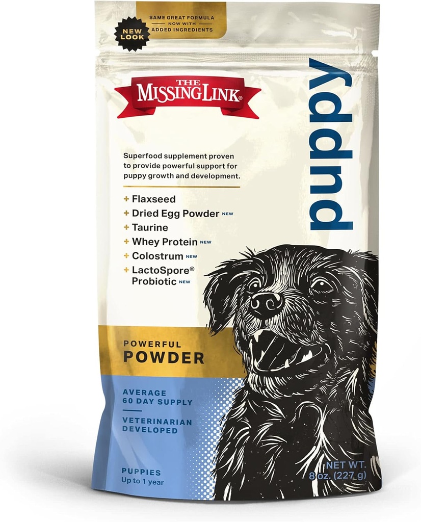 Manjkajoča povezava Puppy 8oz dodatek – Superfood Powder spodbuja rast in razvoj, podpira imuniteto, Digestion, kosti, kože in plašč psa