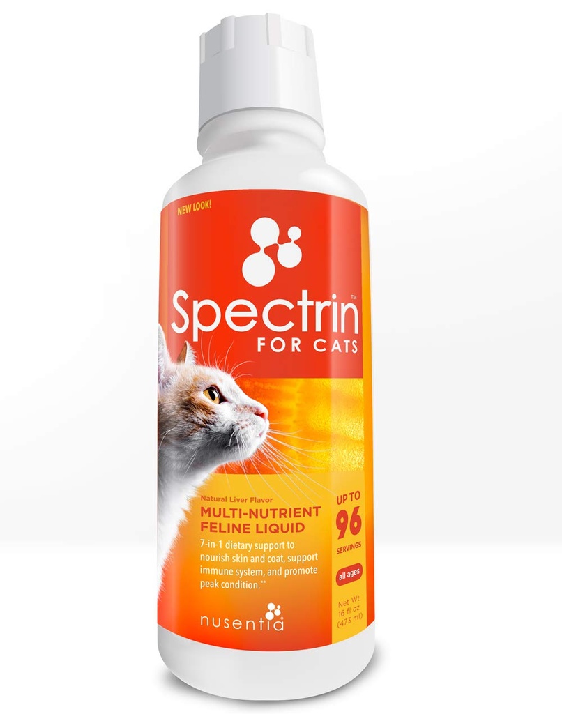 Cat Vitamini - Spectrin 16 OZ - Tekoči vitamin in antioksidant dodatek za mačke - 96 odmerkov