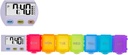 [4 v 1] 7 Day Medicine Pill Organizator+5 Opomnik Alarm+Timer+Klock,Veliki kompartment,Glavni zvok, Veliki zaslon,Moistrure-Proof,Dust-Proof,Tedenski/Daily Pill Box/Organizator/Case/Container/Dispenser