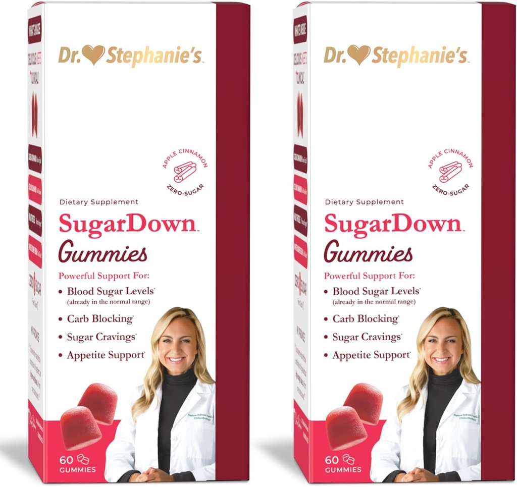 Dr. Stephanie's SugarDown Gummies – 2 paket - Ceylon & Cassia Cimet dodatek