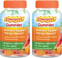 Emergen-C Vitamin C Gumies, Prehranska dopolnila za imuno podporo, Tangerin, Watermelon in Sour Apple Flavor - 45 Število x 2 (Pack of 2)