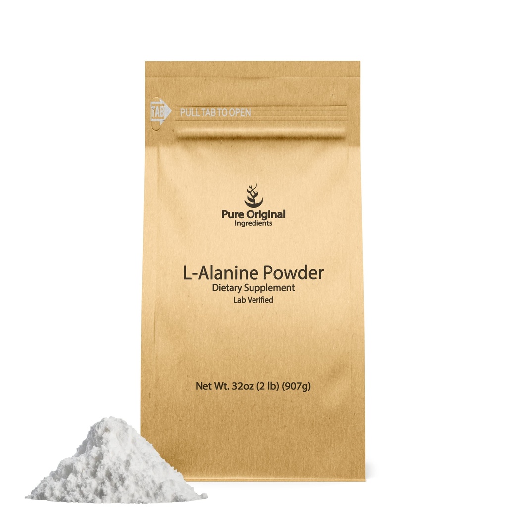 PURE POREKLA SESTAVINE L-alanin prašek (2 lb) laboratorij preverjen, vedno čist, brez polnil ali dodatkov