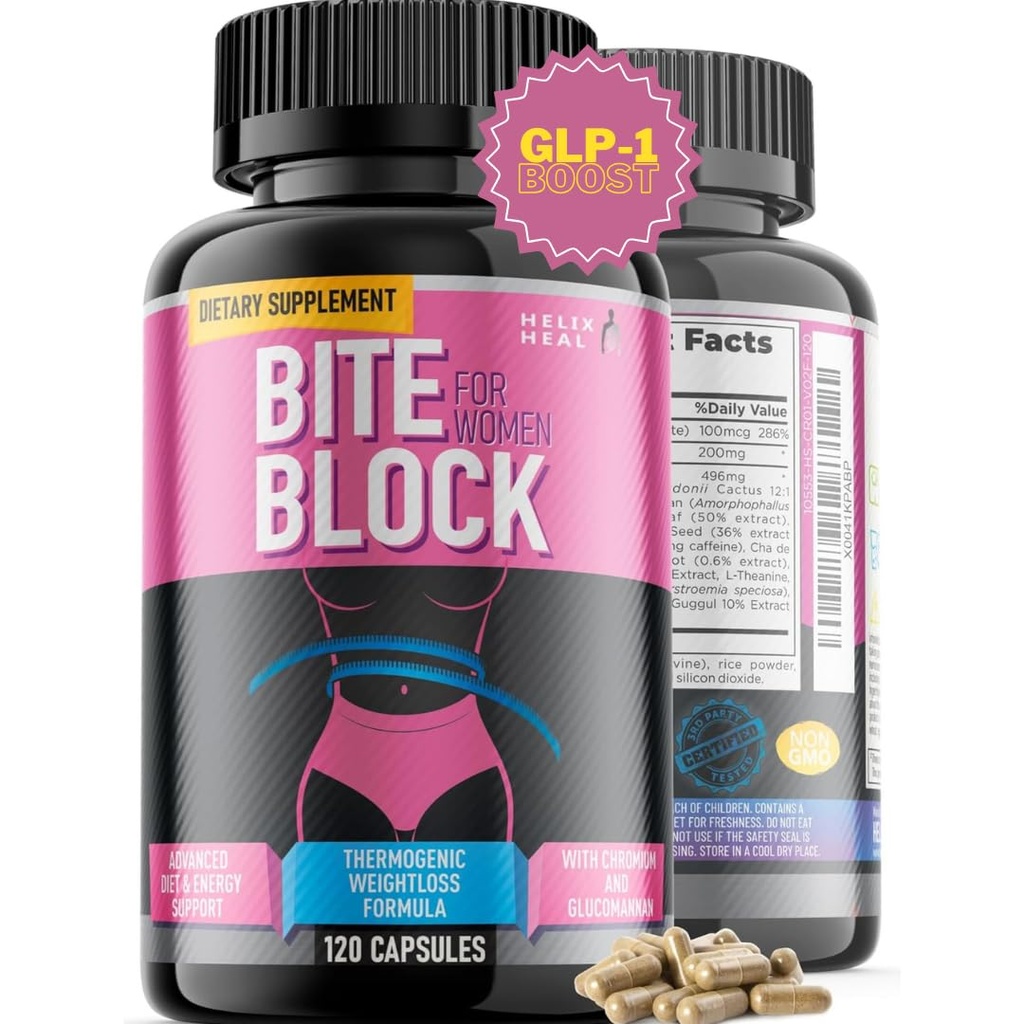 Suppresant apetita za hujšanje žensk - tablete za Bloating Relief in blokator ogljikovih hidratov, termogensko maščobo gorilnik w/Chromium Caffeine Glucomannan - dietne tablete delujejo hitro, 240 Kapsule- 4-mesečna zaloga