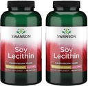 Swanson Premium Brand Soy Lecithin Non-GMO 1,2 g 180 Sgels 2 paket