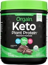 Orgain Organic Keto Vegan Protein Powder, čokolada - 10g Rastlinske beljakovine, 0g Sladkor*, Avokado & Kokosovo olje, Gluten, brez mleka, laktoza ali sojine sestavine, za smoothies & Shakes, 0,97lb