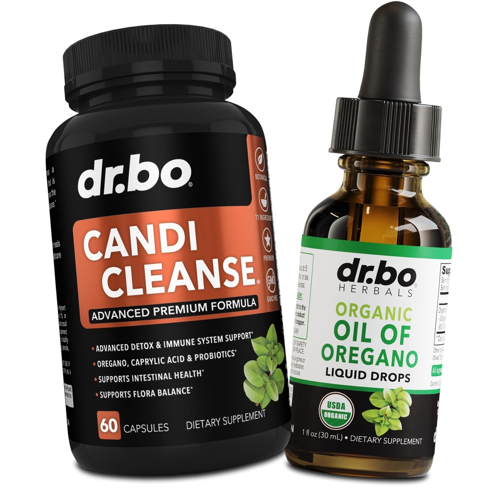 Kapsule Candi Cleanse & Origano Oil - ekstra moč Probiotic Complex Cleaser & Organic Tekoči - naravni Herbal Caprylic Acid Kapsule & Oil of Oregano kapljice Tinkture Extract
