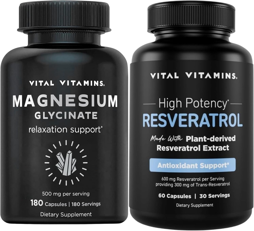 Vital Vitamini Magnezij Glicinat Kapsule + Resveratrol Kapsule