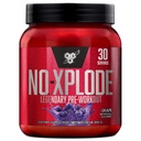 BSN N.O.-XPLODE Pre Workout Powder, energijska dopolnila za moške in ženske s kreatinom in beta-alanin, aroma: grozdje, 30 strežbe