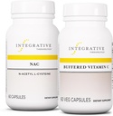 Integrativni terapevtski paketi s kapsulami vitamina C 1.000 mg, 60 veganskih kapsul in NAC, 60 kapsul – imunski dodatek z antioksidantno podporo* – podporna funkcija dihal in pljuč