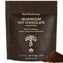 Prave gobe Nesladkana vroča čokolada Mix s 5 Branilci – Reishi, Chaga, Turčija Tail, Maitake, Shiitake – Coco v prahu Nesladkano – Organic Cacao Powder dodatek, Vegan, 15 Servinges