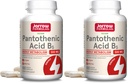 Jarrow Formule Pantotenska kislina B5 500 mg - 100 Veggie Caps - Essential B Vitamin - Energy Production & Presnova Podpora - 100 Serving (Pack of 2)