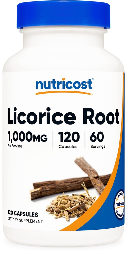 Nutricost Licorice Root 500mg, 120 kapsul - brez glutena