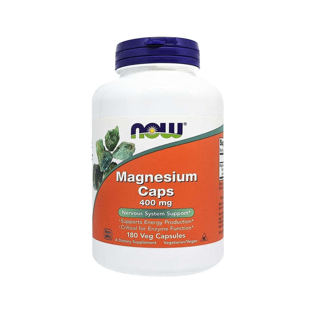 NOW Magnezij 400mg, 180 Veg kapsule