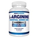 Arazo Nutrition Premium L Arginin - 1340mg Booster dušikovega oksida z L-citrulin & Essential Aminokisline za mišice in energijo - Močni NO Booster za usposabljanje daljši in težji – 60 kapsul