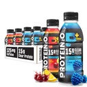 Protein2o 15g izolat sirotkinih beljakovin Hidracijski napitek Plus energija & fokus, 350 mg elektrolitov, vitamini B5 & B6, brez sladkorja, energijska varieteta Pack, 16.9 oz steklenica (Pack of 12)