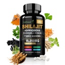 Shilajit za moške/ženske - čisti himalajski organski, shilajit kapsule z Ashwagandha,dodatki 60 kapsul Alternativno za Resin,Drops & Gummies