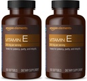   Elements Vitamin E, 400 IU, 100 Softgels, 100 Days of Supply (Packaging May Vary) (Pack of 2)