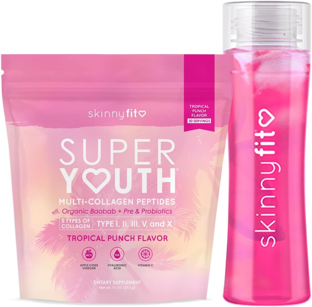 SkinnyFit Super mladi Tropical Punch kolagen s plastenko