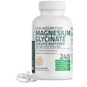 Bronson Magnezij Glicinat 200 MG na Serviranje kelirano za visoko absorpcijo, Nežno na želodcu, Ne-GMO, 240 Vegetarijanske kapsule