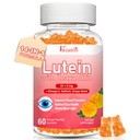 Lutein in Zeaksantin dopolnila Gumies, Advanced Eye Vitamin dodatek z borovnice, Žafran, Grozdno seme, Omega 3 za Makularno zdravje, Suho oko, Vizualne funkcije - Orange Flavor, 60 Count