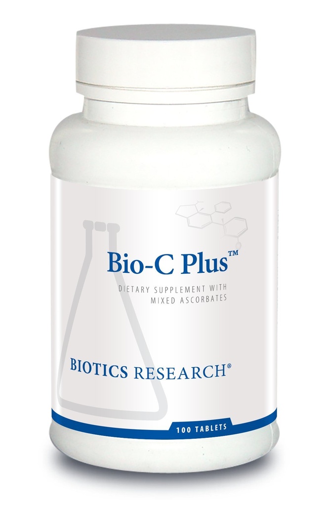 Biotics Research Bio C PlusTM zagotavlja vitamin C kot mešane mineralne askorbate s Citrus Bioflavonoidi, SOD in Katalazo, Vitamin C Plus Bioflavonoidi, Močni antioksidant, Imunski sistem 100 Tablete
