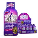 Vitamin Energy Focus+ Extra Energy Shot Berry 4 Pack, 260mg Naravni kofein, B-vitamini, CoQ10, Aminokisline, Fokus, Produktivnost in čistost, Nič sladkorja, Gluten-free, 1,93 fl oz