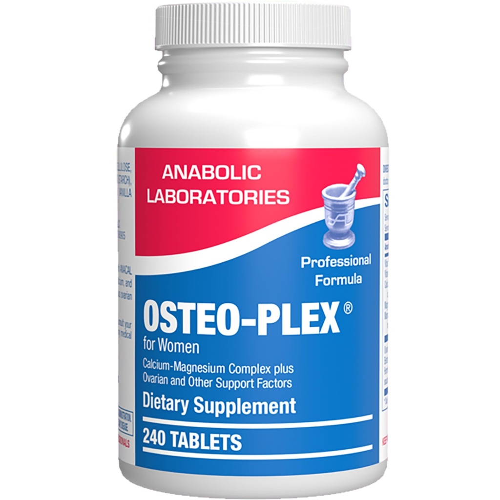 Osteo-plex Bone Health Supplement za ženske - Klinična Formula Moč kosti Dopolnilo z magnezijevim kalcijevim vitaminom D3 & Trace Minerals Complex - Enostavno pogoltniti Nežne tablete - 240 Število