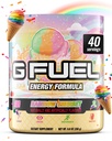 G Gorivo Rainbow Sherbet Energy Drink Powder, Pre Workout Caffeine Mix for Gaming, Sugar Free Focus Amino, Vitamin + Antioksidanti, 9.9oz (Rainbow Sherbet, 40 Serving)