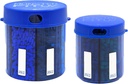 Monster Supplement medication tabletke Dispenser z nalepkami kompartment - ekstra velike tablete vsebnik steklenice ročaji skoraj vsak dodatek - enostavno za dispense (Monster Blue & pošast mlajši)