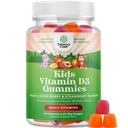 Žvečljivi vitamin D Gumiji za otroke - okusni otroci Vitamin D 1000 i.e. na serviranje Gumi Vitamini za in malčki Imunska podpora Plus Mišični zobje in zdravje kosti - želatina brez sadnih arom