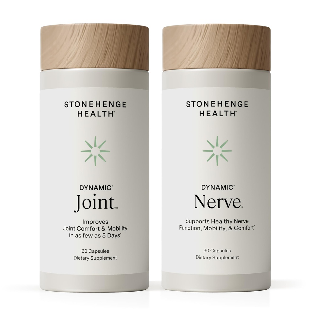Stonehenge Health Dynamic Joint & Dynamic Nervi Bundle dopolnila podpira: skupno nelagodje, Stiffness, Podpora Comfort, Tingling, Numbness, Burning, Skupno zdravje