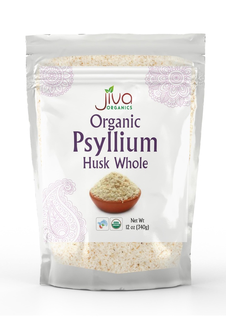 Jiva USDA Organic Cel Husk Psylij (Izabgol) 12 Ounce