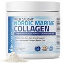 Bronson Marine Kolagen Peptides Hidrolizirani proteini v prahu 100% Wild Catch Nordic Cod Preverjeni trajnostni vir za sklepe Kožna dlaka Nails & Bones 150g (5.29oz)
