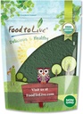 Živilo za živo organsko klorelo v prahu, 4 Ounces – Non-GMO, Kosher, Raw Green Algae, Vegan Superfood, Bulk, Pure Vegan Green Protein, bogata z vitamini in minerali, super za pijače, zdrobljene celične stene