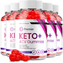 (5 paketov) Premier Keto ACV Gummies - Napredna Formula Premiere Keto Plus ACV Gummies Apple Cider Vinegar Premier ACV Dietary Supplement Ocene Moški Ženske (300 Gummies)