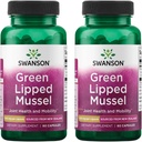 Swanson Green Lipped Mussel (Freeze-Dried) - Nova Zelandija Skupno zdravje in mobilnost dodatek - Naravna Formula lahko podpora zdravje srca in prebavne funkcije - (60 kapsule, 500mg vsak) (2 paket)
