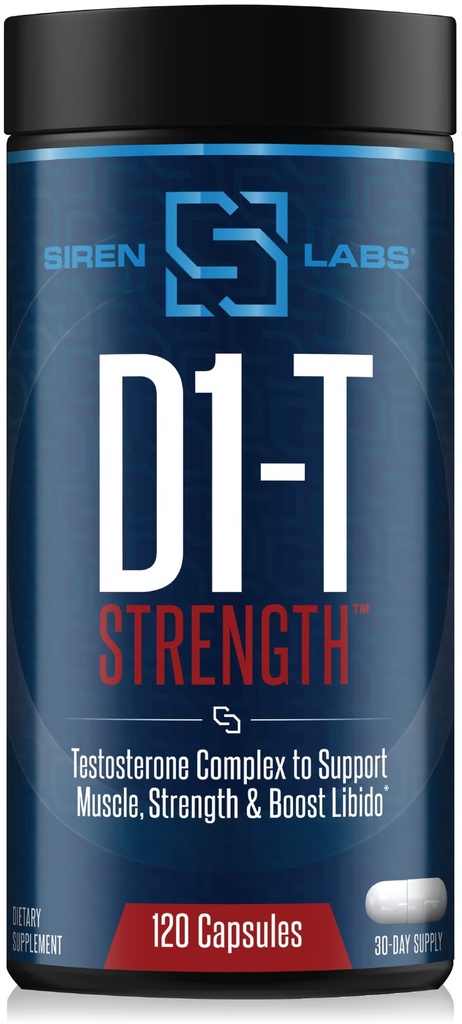 D1-T Moč Testosteron Booster za moške Mass Gainer z D-asparaginsko kislino - Monster Muscle Mass-Building - Test Booster Supresy of Estrogen Anabolic Muscle Growth (120 kapsul)