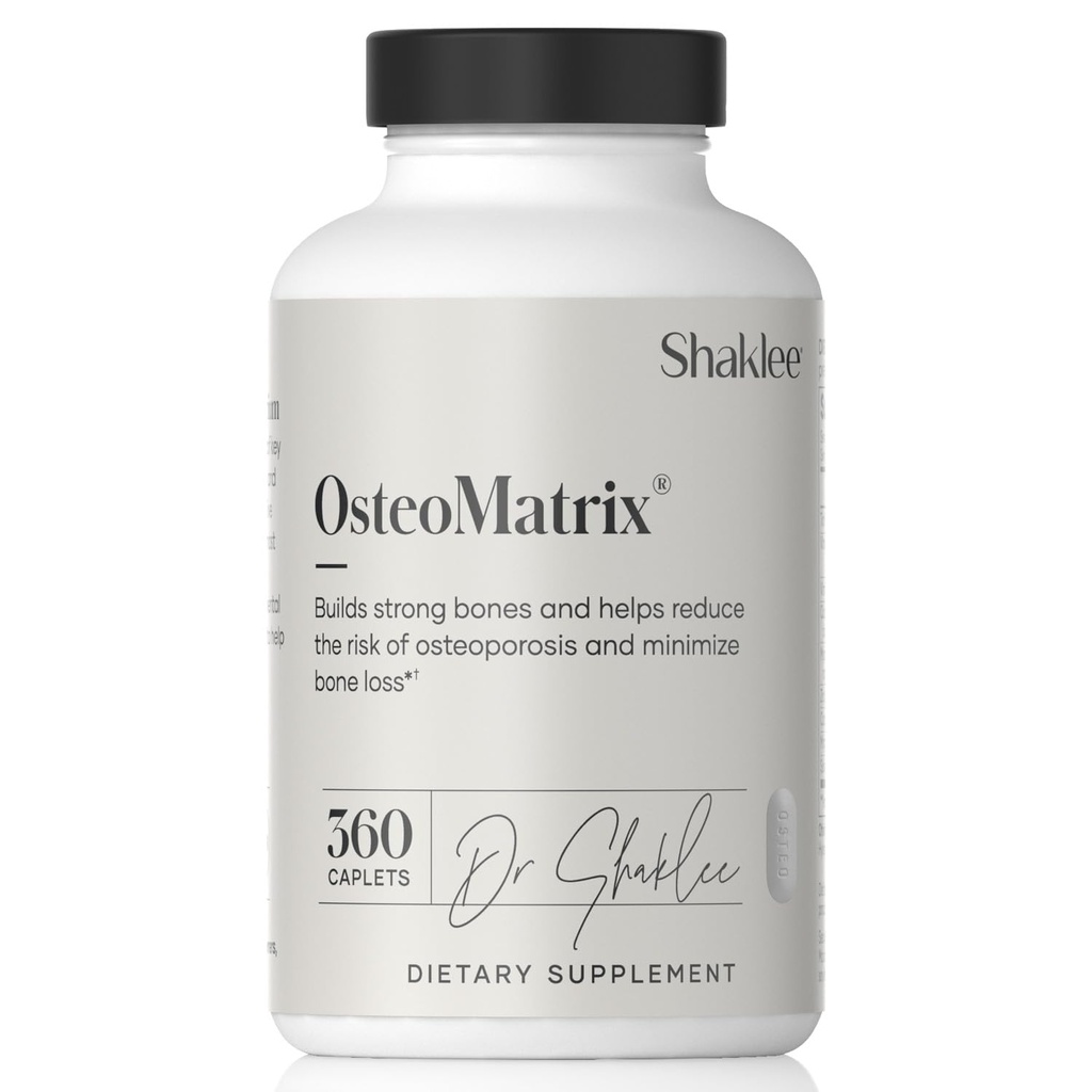 Shaklee OsteoMatrix® - Gradite in ohranjajte močne kosti - 100% DV kalcij & magnezij - Vitamini D & K - cink, mangan - Klinično preizkušeni za absorpcijo - 360 Kaplet
