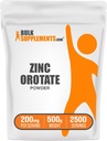 BulkSupplements.com cinkov orotat v prahu - cinkovi minerali dodatek, za imuno podporo - Gluten Free, 200mg na serviranje, 500g (1,1 lbs) (Pack of 1)
