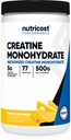 Nutricost Kreatin monohidrat v prahu (Pineapple Mango, 500 Gram) - mikroniziran kreatin dodatek - Vegan, Ne-GMO, Gluten Free