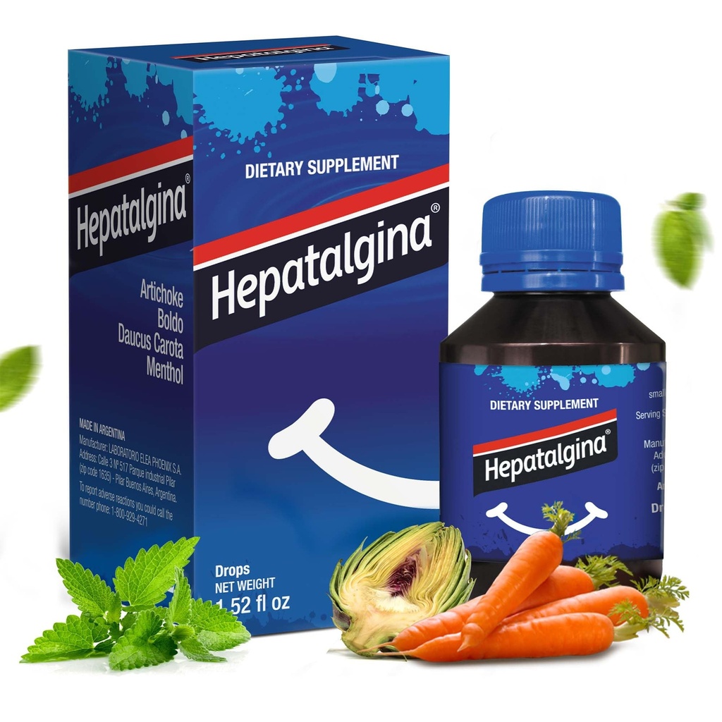Jetrna podpora Prebavni protektor - Tekoči zeliščni dodatek z artičoko Extract za čiščenje jeter Detox in popravila - Jetrna detox čiščenje kapljice z meto, Boldo & Korenček - 45 ml