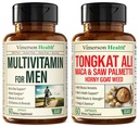 Vimerson Health Multivitamin za moške & Tongkat Ali za moške s pohotno kozjo travo, Maca Root Powder, Tribulus Terrestris, Saw Palmetto Extract