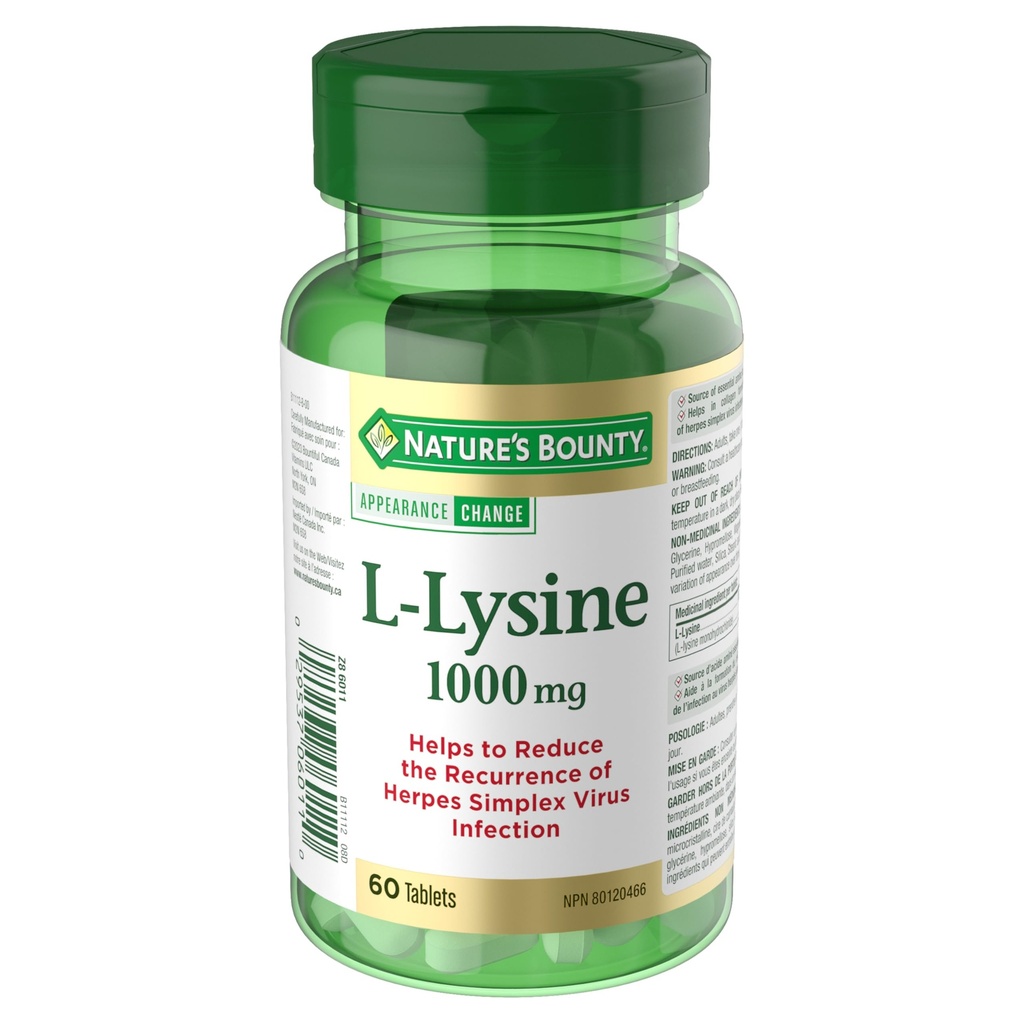 Bounty L-Lysine - 1000 mg - 60 tablet